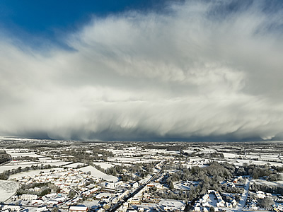 Dramatic Snow Curtains Over Garvagh & Binevenagh Snow - Jan 17th 2024
